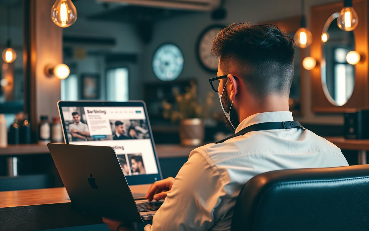 Barber Studio Nord – nettside laget av KlarPåNett